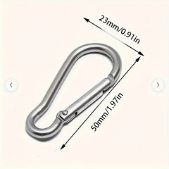 10pcs Alloy Hanging Buckles for Camping Travel Hiking