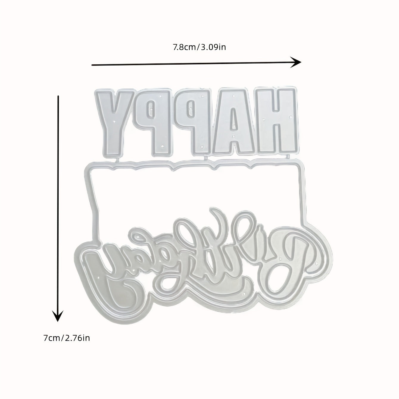 1pc Happy Birthday DIY Metal Embossing Scrapbooking Cutting Die