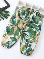 Boys Leaf Pants Anti-Mosquito Casual Kids Clothes