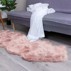 Faux Fur Rug Soft Sheepskin Area Rug 60 x 96 cm