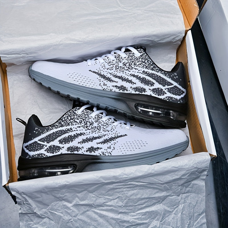 Men's Lace up Sneakers Athletic Shoes Air Cushion Shock Breathable