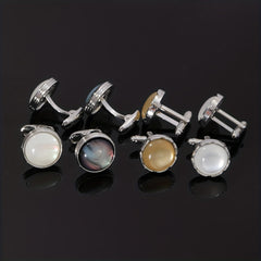 Faux Pearl Cufflinks Suit Button Cufflinks Shirt Studs