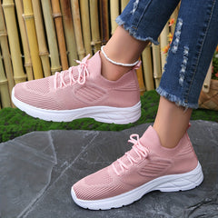 Women's Mesh Breathable Woven Sports Shoes Lightweight Shockproof