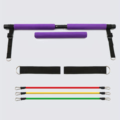 Adjustable Pilates Tension Bar for Full Body Stretching