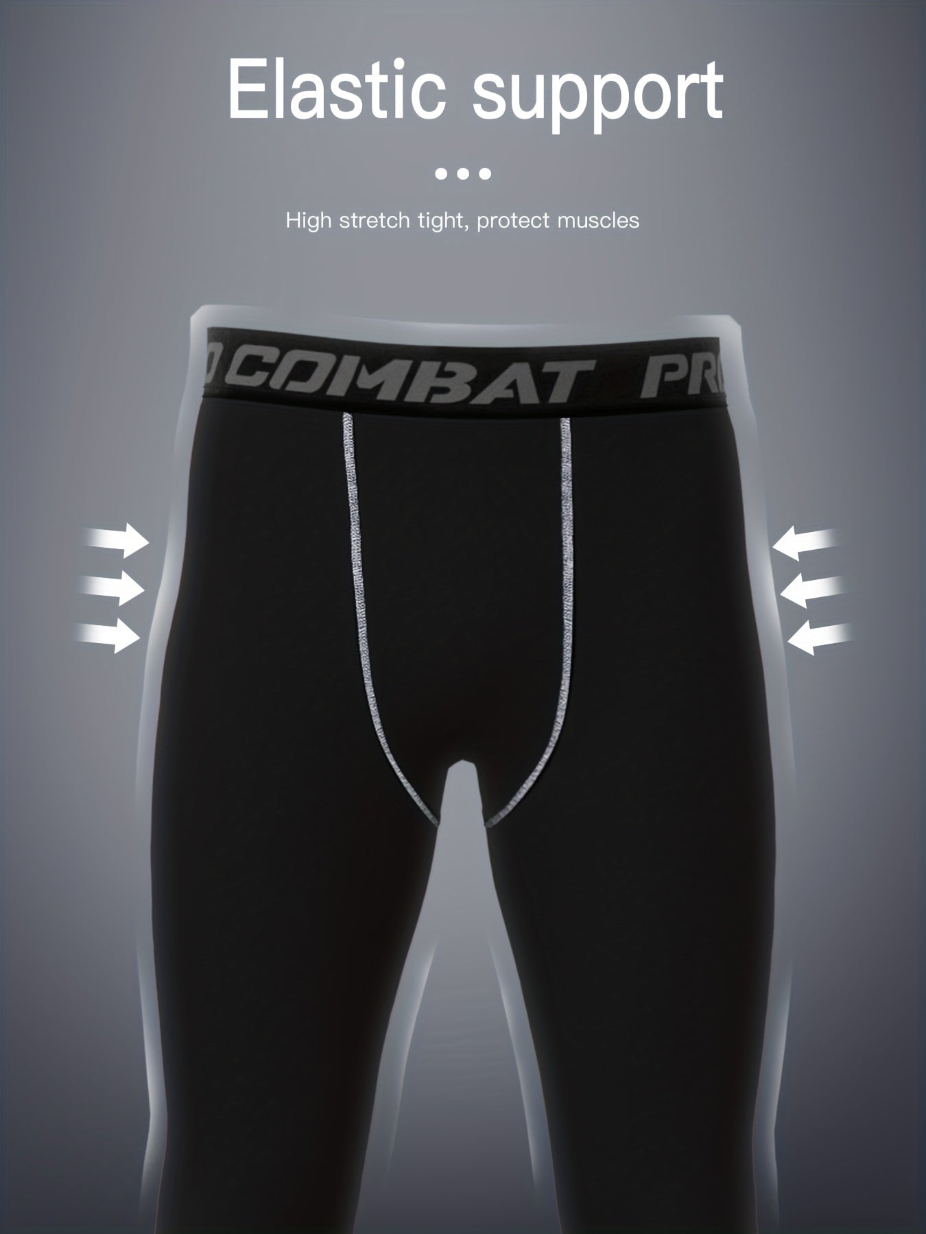Men's 3pcs Leggings Active Sports Compression Pants
