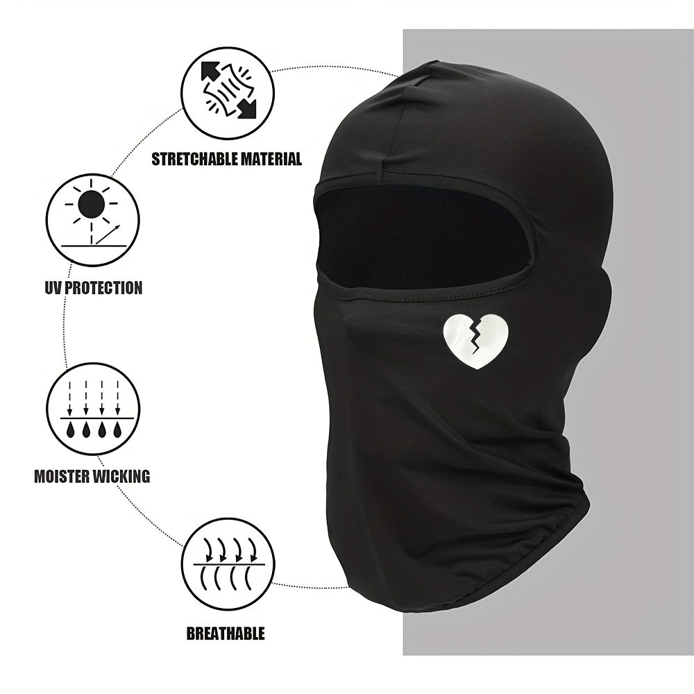 Love Print Outdoor Cycling Hat Sunscreen Windproof Balaclava