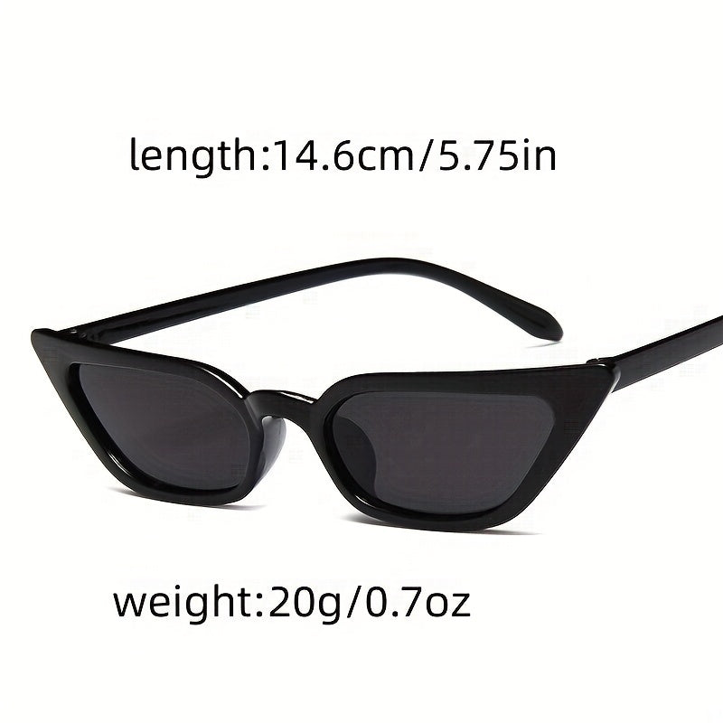 Cat Eye Sunglasses Y2K Jelly Casual Glasses UV400