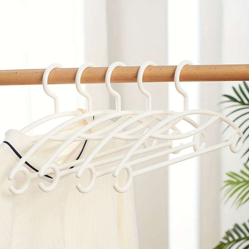 5pcs Non Slip Plastic Hangers - Multifunctional Hooks for Clothes