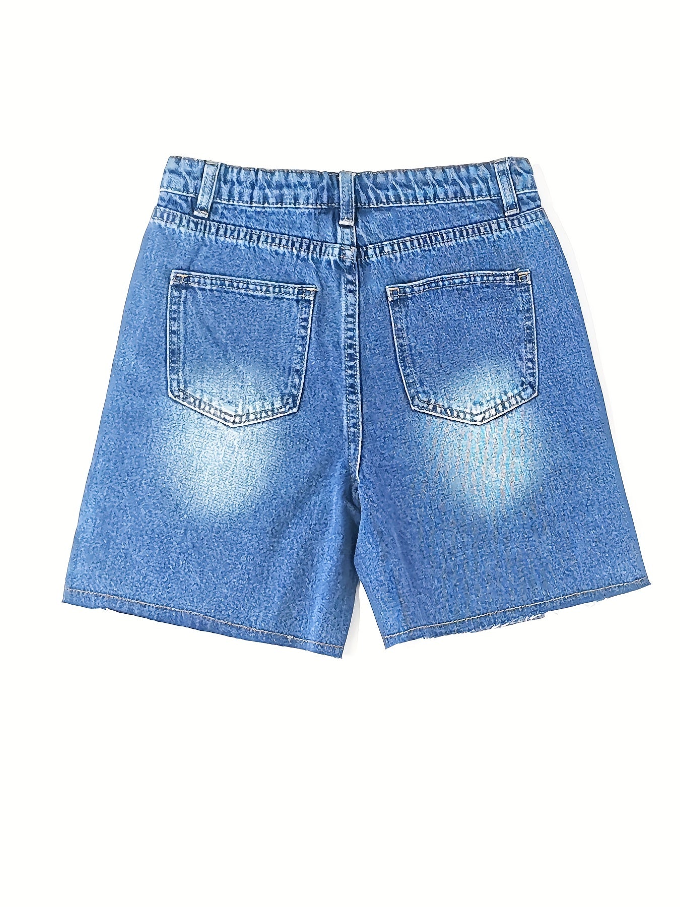 Boys Ripped Denim Shorts for Summer Outdoor