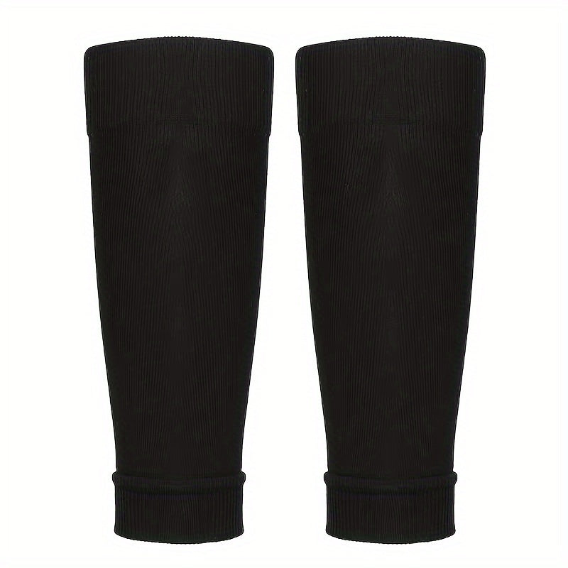 Men's Breathable Fitness Football Leg Cover&Anti Slip Socks Shin Guards
