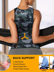 Neoprene Sauna Suit for Women Sweat Vest Waist Trainer Zipper Tank Top