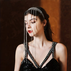 Rhinestone Head Piece Tassel Hair Band Head Hoop Hair Accessories