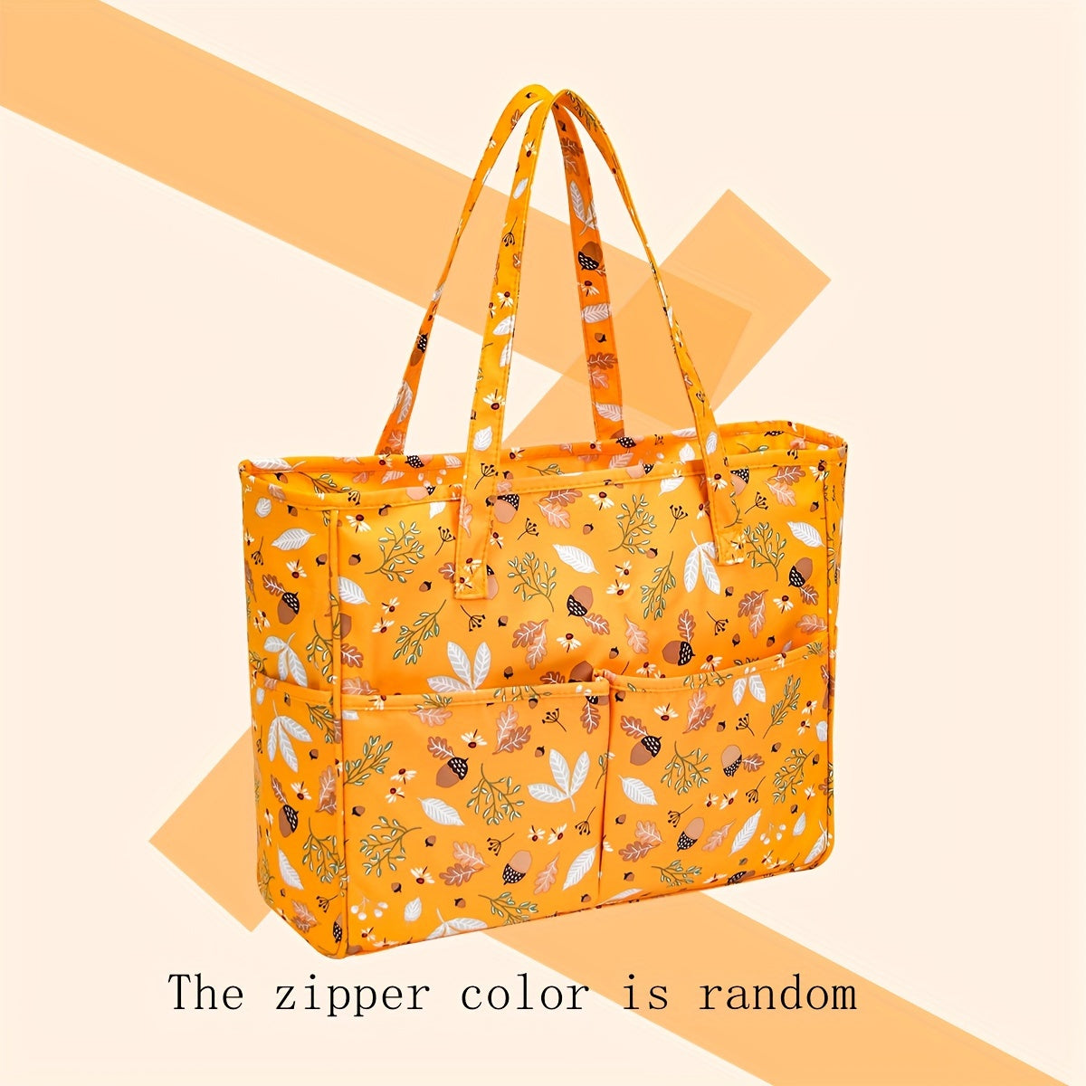 Printed Dustproof Knitted Tote Bag Yarn Storage Wool Organizer