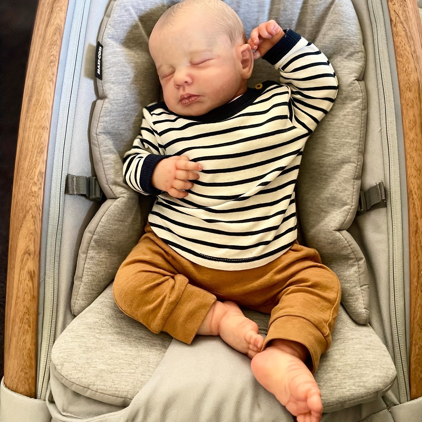 Realistic 29in Newborn Baby Doll Soft Cuddly Lifelike 3D Skin with Veins