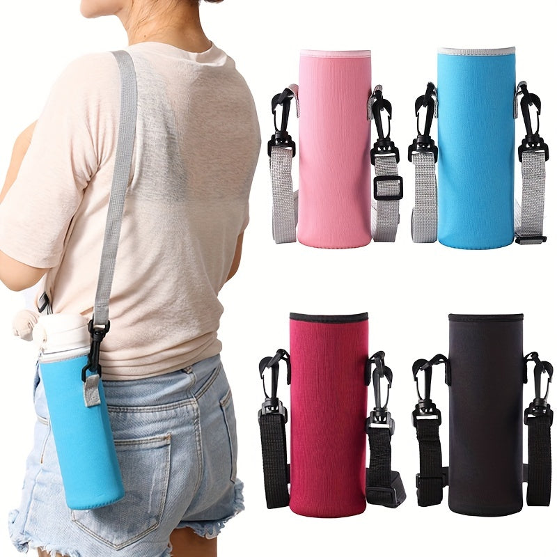 Insulated Cup Cover With Shoulder Strap for Outdoor Camping