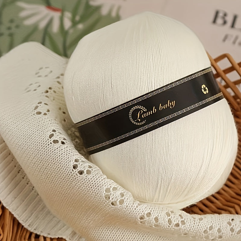 Cake Solid Silk Cotton Yarn Soft Yarn Crocheting Knitting