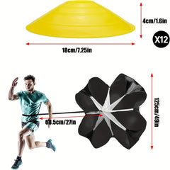 Pro Agility Set - Ladder, Cones, Piles, Resistance Umbr