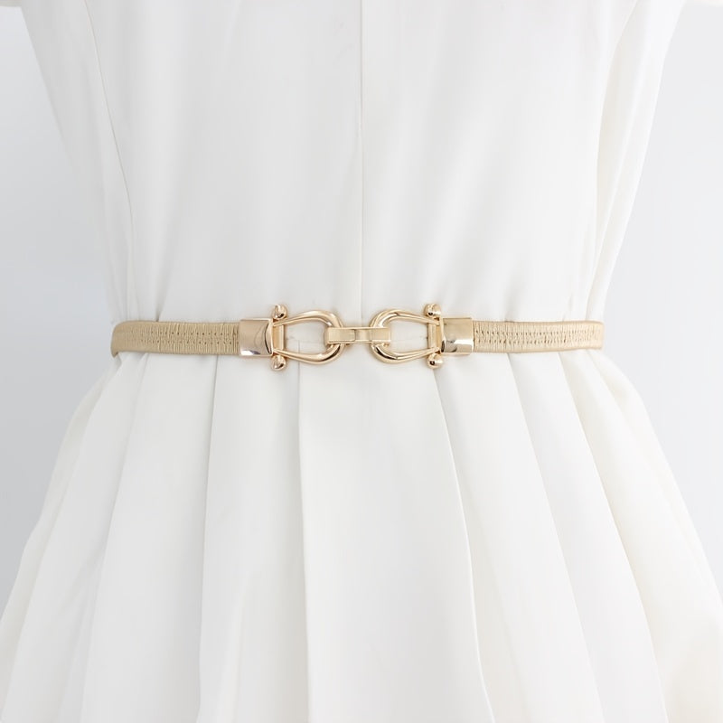 Vintage Elastic Stretchy Thin Belt Waist Cinch Belt