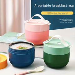 Stainless Steel Insulation Cup Bento Box with Spoon