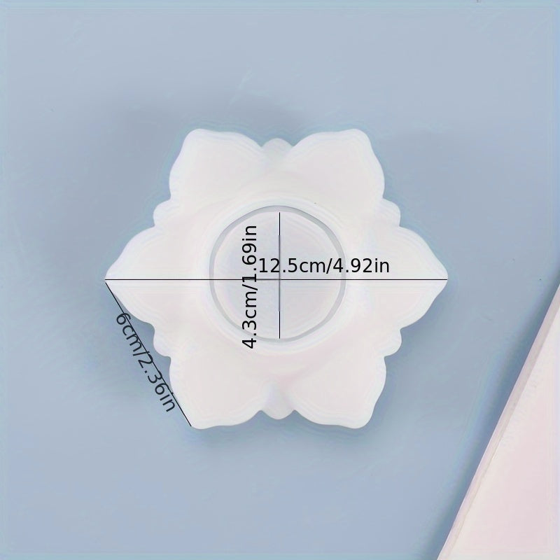 Lotus Tealight Candle Holders Resin Mold Flower Epoxy Casting Silicone DIY