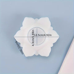 Lotus Tealight Candle Holders Resin Mold Flower Epoxy Casting Silicone DIY