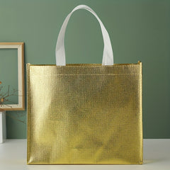 2pcs Reusable Gift Bag Large Capacity Aluminum Film Eco Friendly