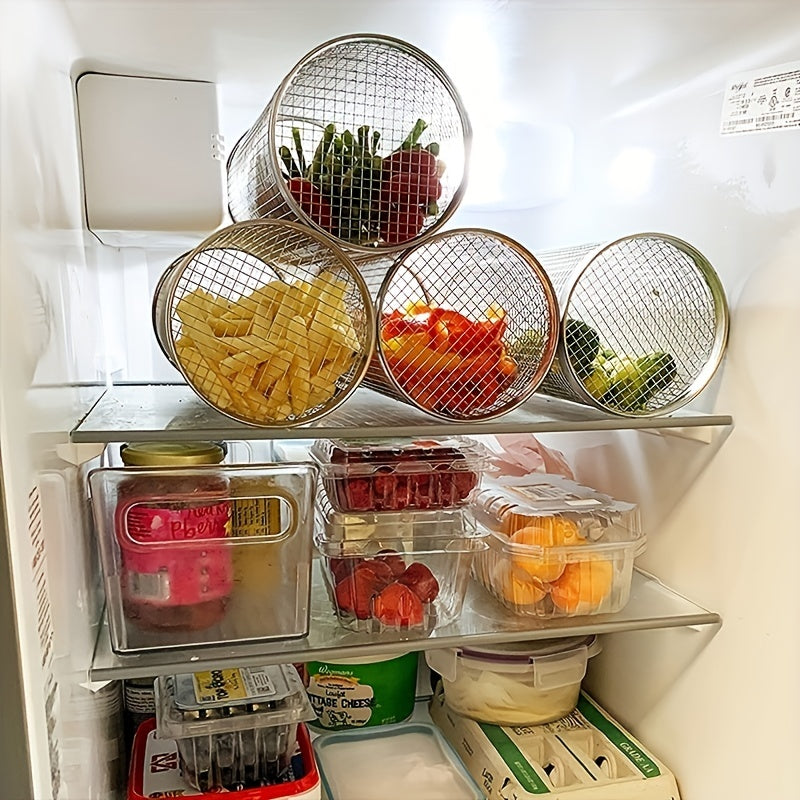 Stainless Steel Smoked Mesh Barrel for BBQ Outdoor Picnic Camping