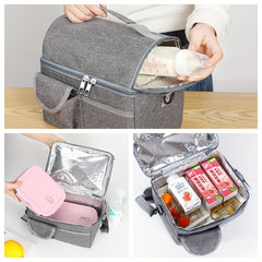 Insulated Lunch Bag Large Capacity Thermal Picnic Cooler Tote