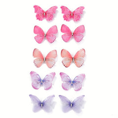 10pcs Butterfly Hair Clips for Baby Girls