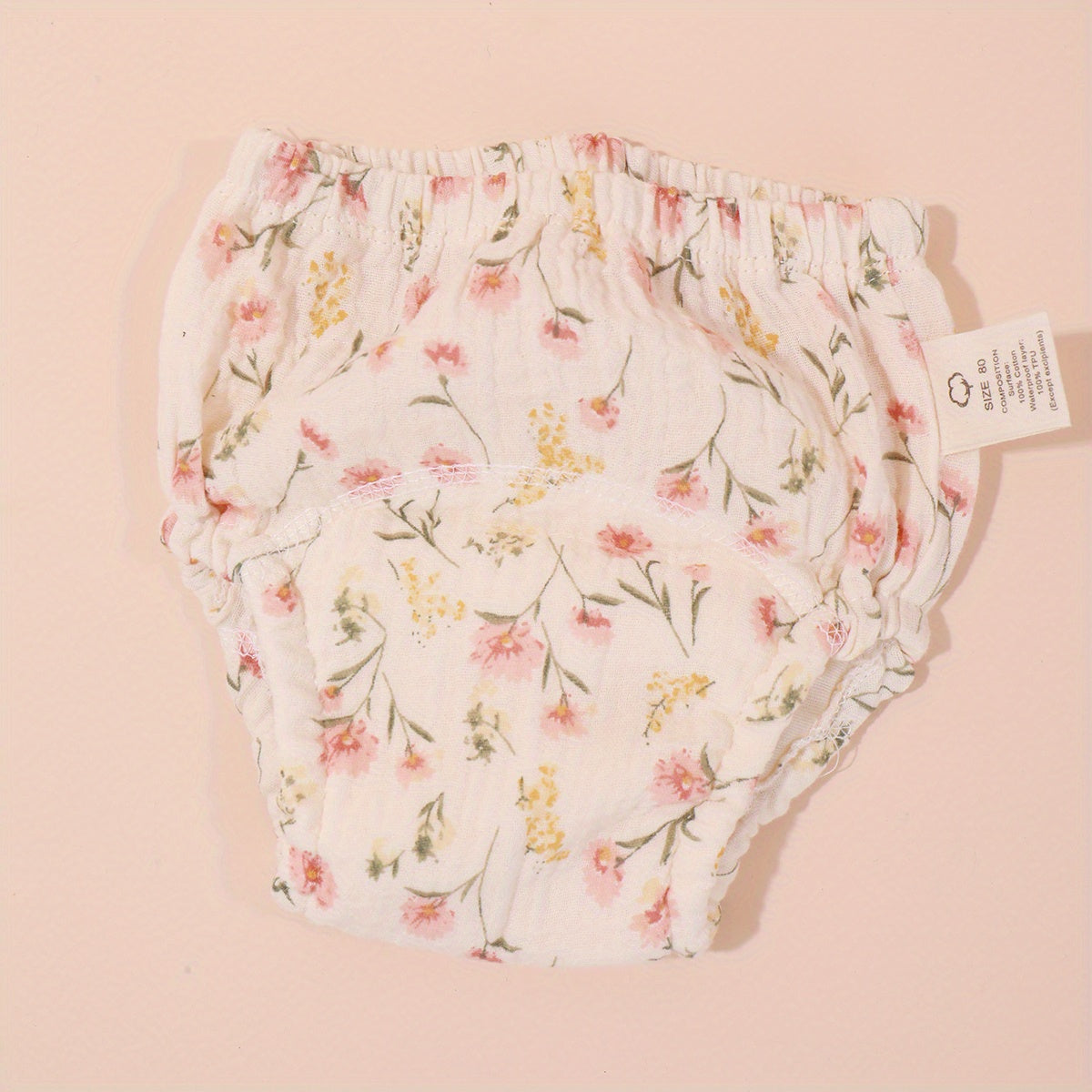 Waterproof Fabric Floral Diaper Pockets Training Pants