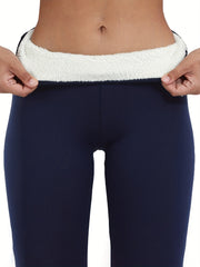 High Elastic Fitness Running Yoga Sports Thick Warm Leggings