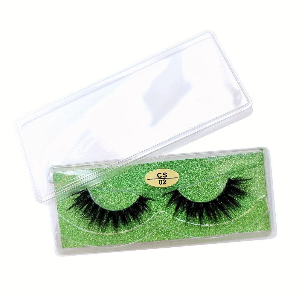 Soft & Fluffy 3D Mink Lashes - Glitter Natural False Eyelashes