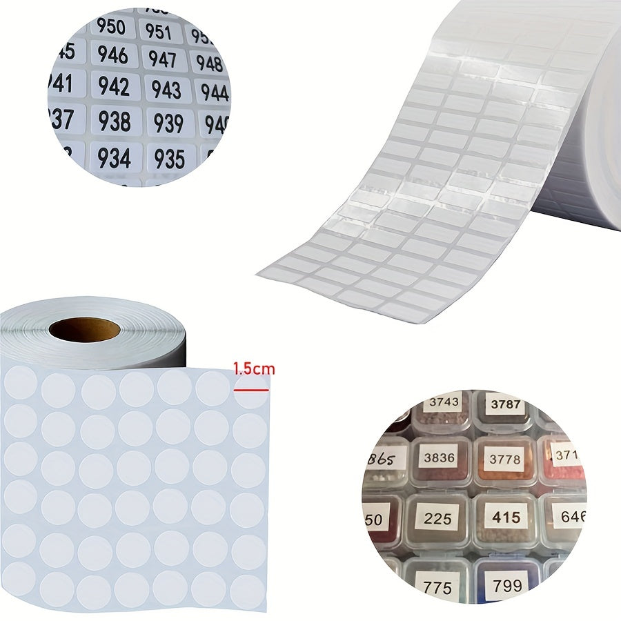 500 Square Round Label Paper for Diamond Painting