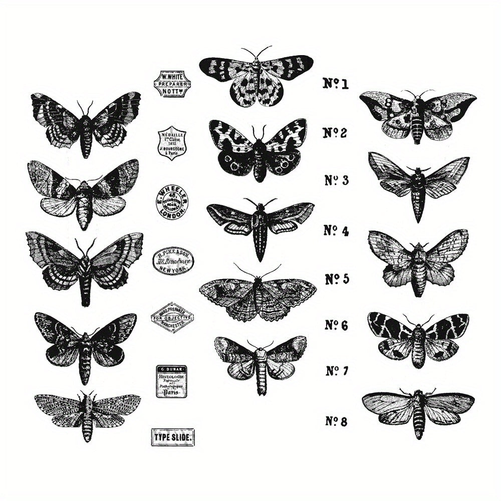 Butterfly Clear Stamps Scrapbooking Decor DIY Greeting Card