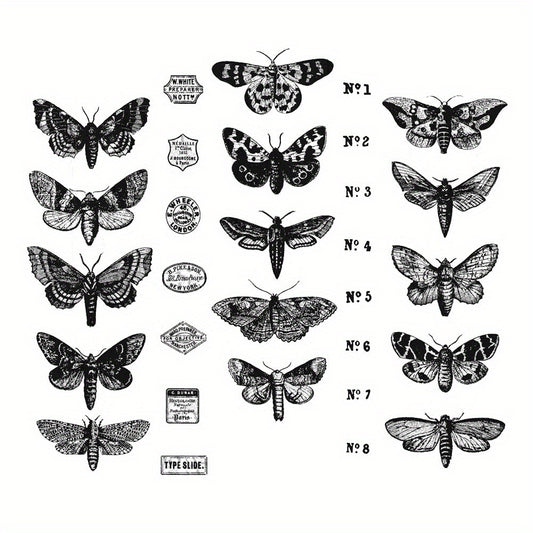 Butterfly Clear Stamps Scrapbooking Decor DIY Greeting Card