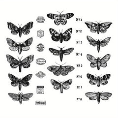 Butterfly Clear Stamps Scrapbooking Decor DIY Greeting Card