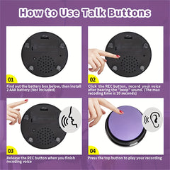 Dog & Cat Training Voice Buttons - Easy Communication & Speech Training