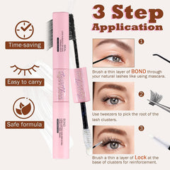 DIY Lash Extension Kit 240 Pcs Lash Clusters With Lash Bond And Seal