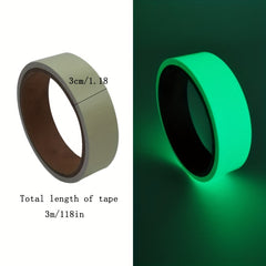 3pcs Luminous Tape Self-adhesive With Glow Effect