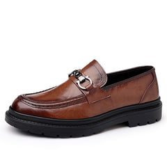 Men Leather Loafer Shoes Lightweight Non slip Dress Shoes Men's Sneakers