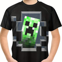 Boys Girls 3D Print Tee Stylish Street Wear