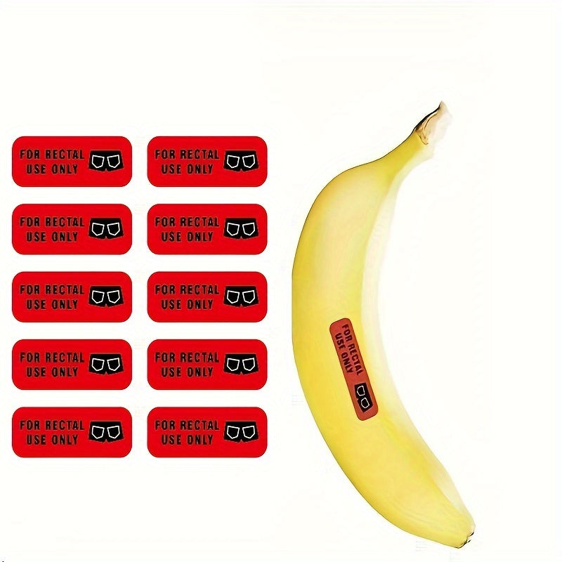 200pcs Rectal Use Stickers 1.5 X0.8 Red Waterproof Label