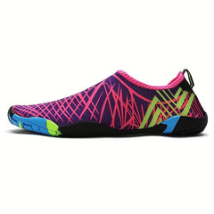 Women's Colorful Striped Water Shoes Lightweight and Breathable