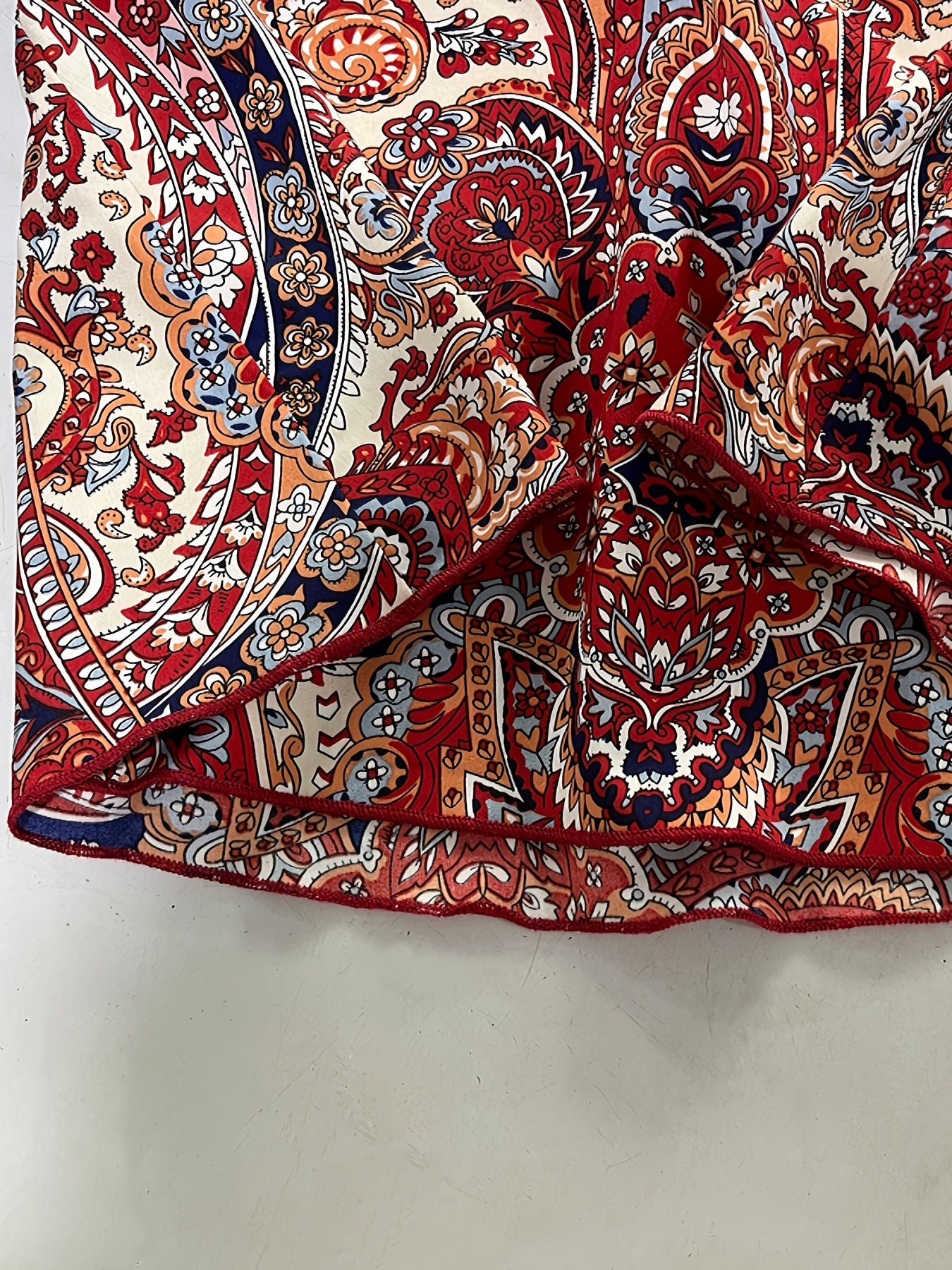 Ethnic Print Elastic Waist Skirts Boho Summer Mini Skirts Women's Clothing
