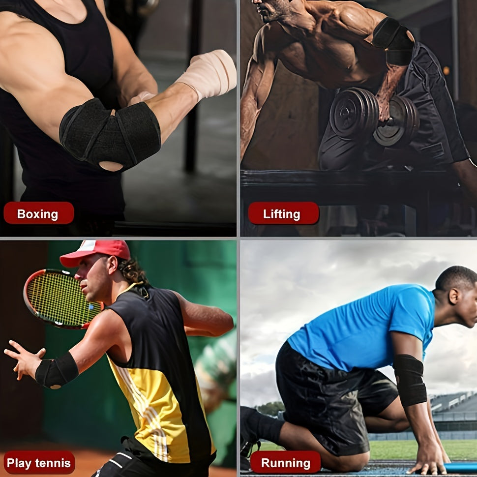 Adjustable Spring Support Elbow Pad for Safety - Weight 50-90 Kg