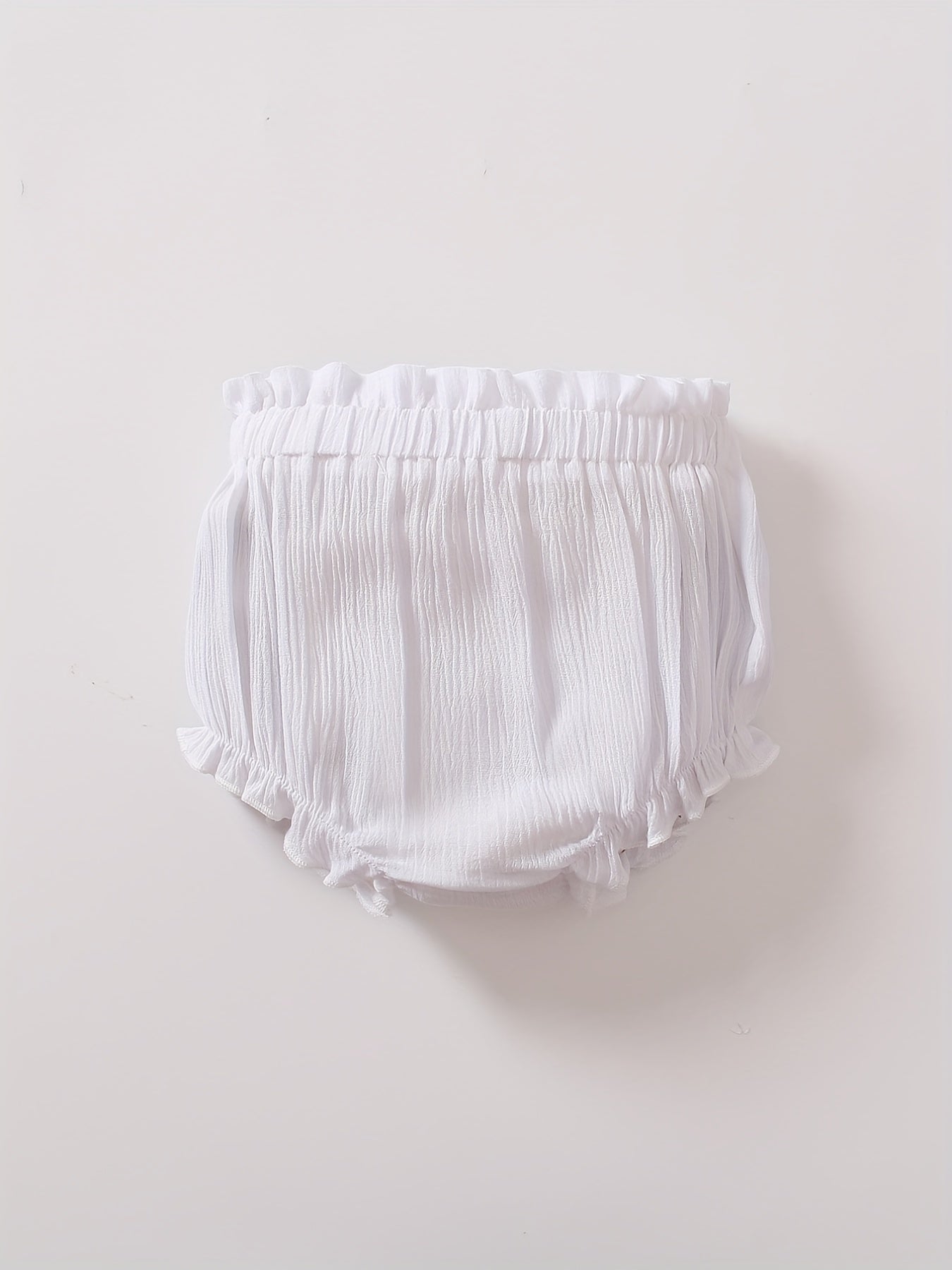 Toddler Baby Girl Boy Bloomer Shorts Ruffle Waist Loose Pants