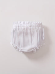 Toddler Baby Girl Boy Bloomer Shorts Ruffle Waist Loose Pants
