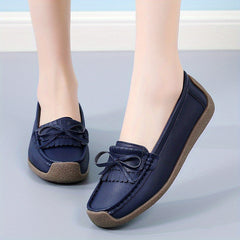 Women's Bowknot Flat Shoes Lightweight Slip On Shoes