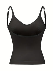 3 Sets Women's Seamless Cami Tops Soft & Comfy Stretch Everyday Top