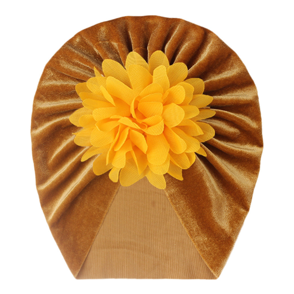 Chiffon Flower Baby Headscarf Hat - For Baby